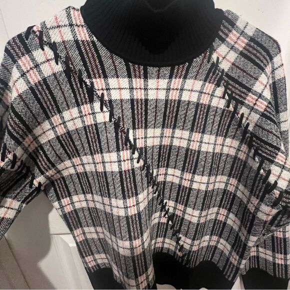 3.1 Phillip lim women's Wool Plaid Jacquard Oversized Sweater size medium - Picture 13 of 13